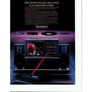 1985 Technics Audio Video System Vintage Print Ad (L20)